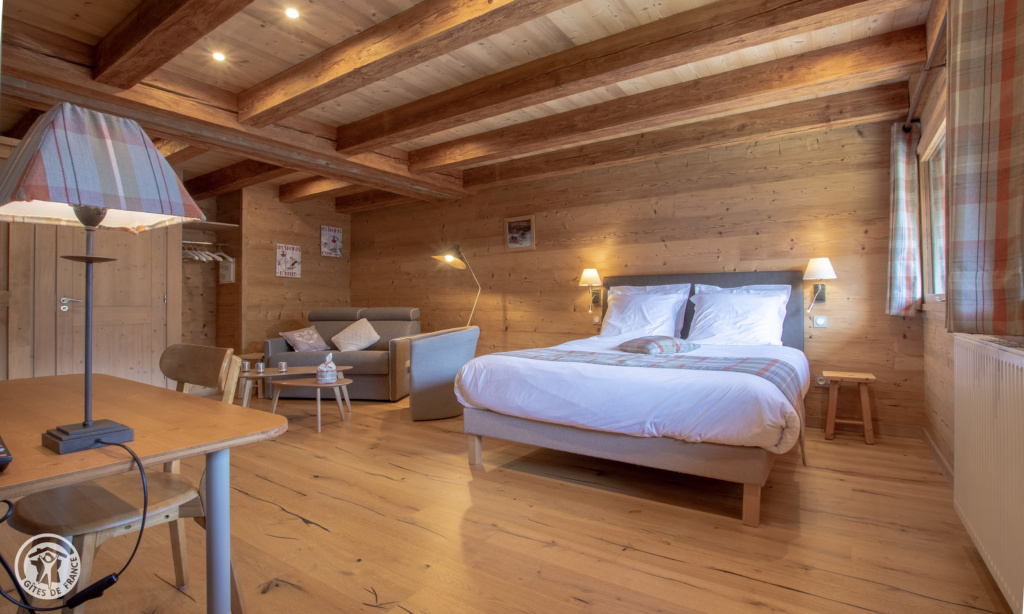 La Ferme d'en haut, Chambre la tête d'Auferrand- Maison d'hôtes Saint-Jean-de-Sixt