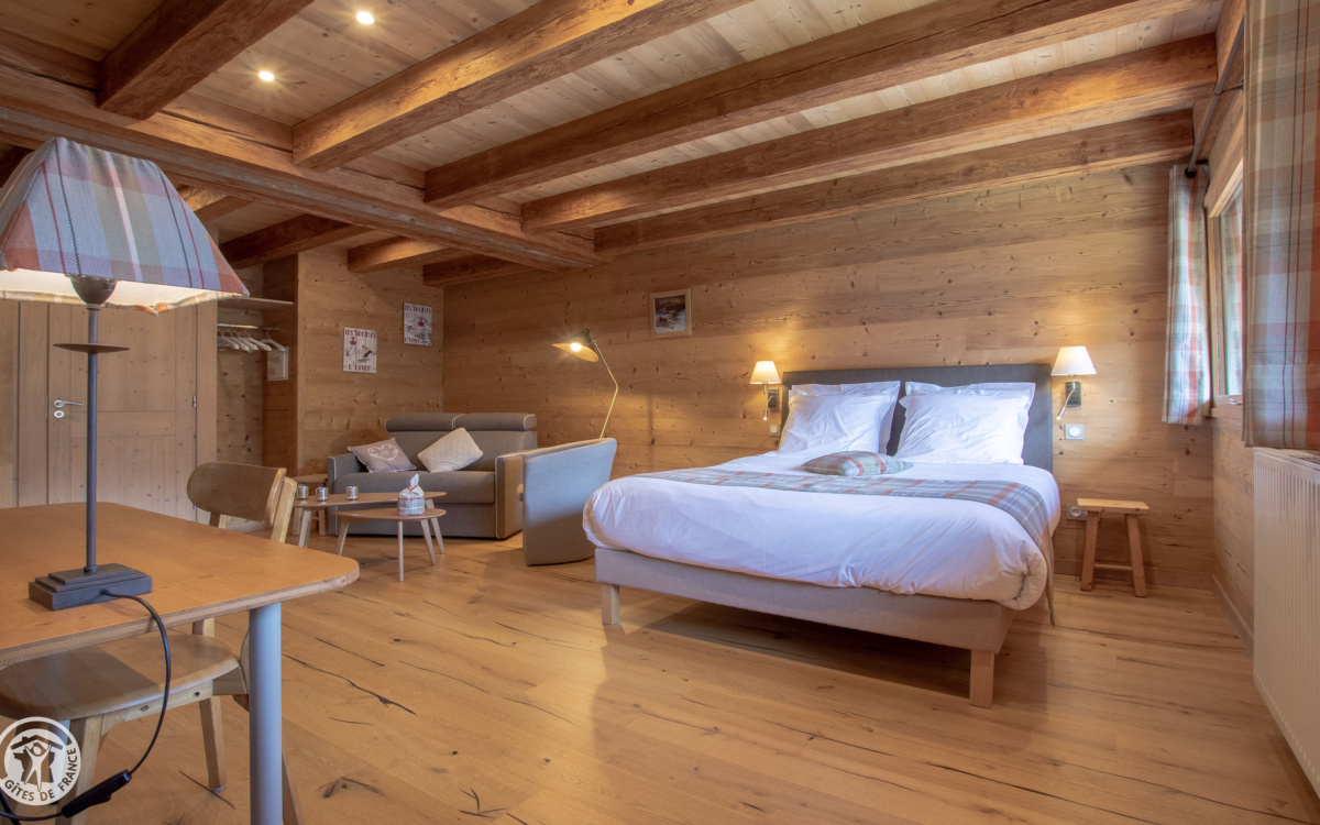 La Ferme d'en haut, Chambre la tête d'Auferrand- Maison d'hôtes Saint-Jean-de-Sixt